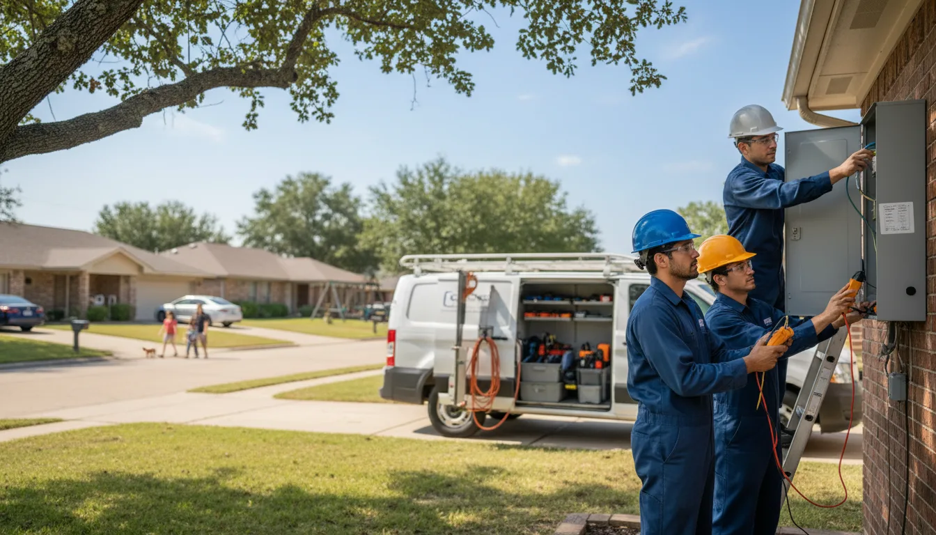Certified electrician providing emergency electrical services in Tupelo, OK